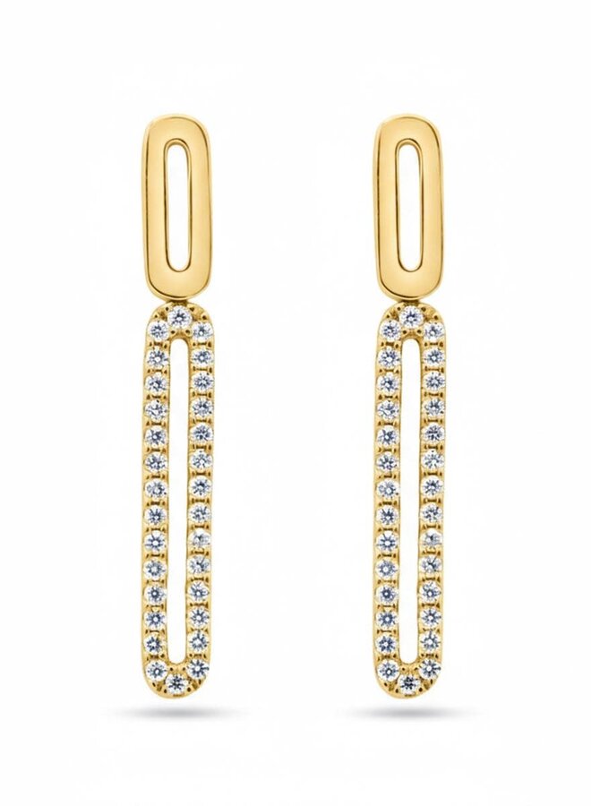 Oorstekers Goud 18kt E10S0276G 0.22Ct