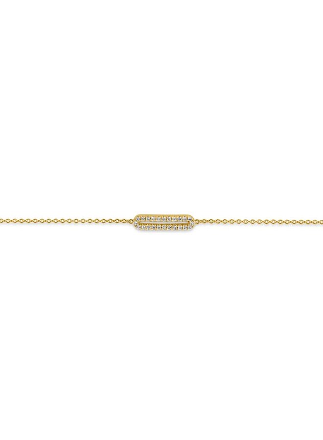 Armband Goud 18kt E10A0241G 0.09Ct
