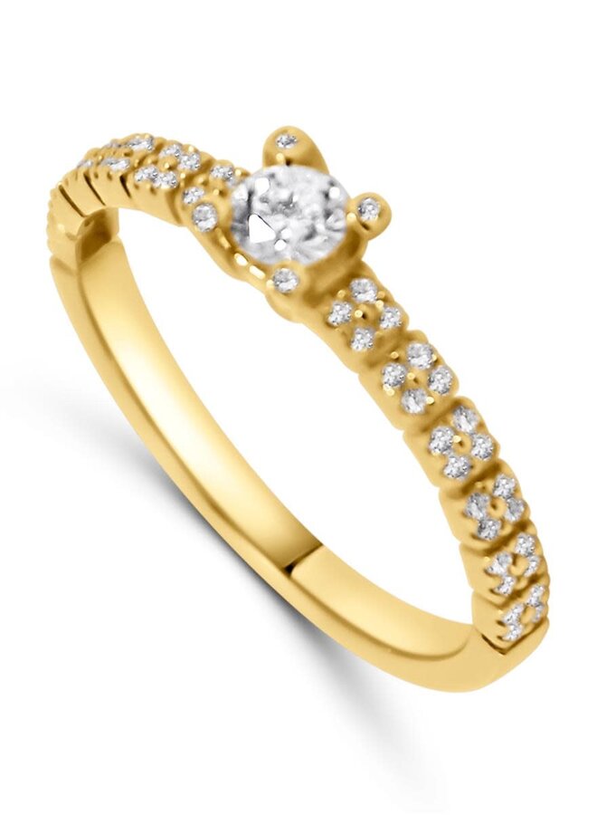Ring Goud 18kt E10R0193G 0.31Ct
