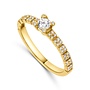 Ring Goud 18kt E10R0193G 0.31Ct