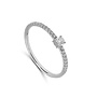 Ring Goud 18kt E10R0334W 0.22Ct