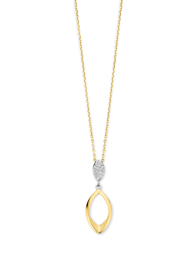 Naiomy Zilver N6G55 Ketting Doublé