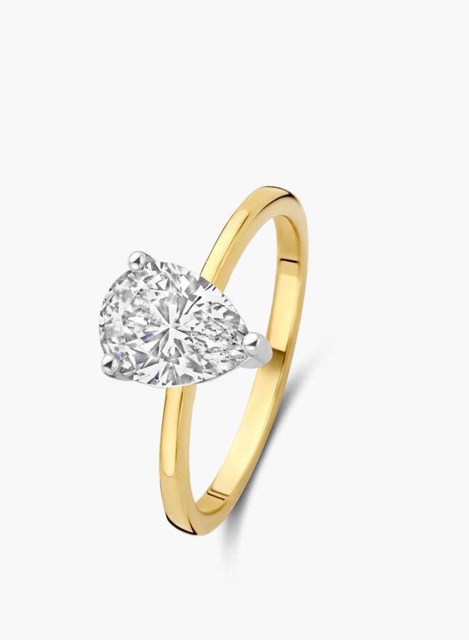 Ring goud 18kt 91WE87/$ 2.77Ct Lab Grown Diamond