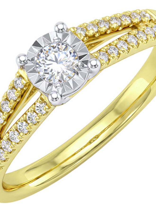 Ring 18kt goud JA7013 0.23Ct
