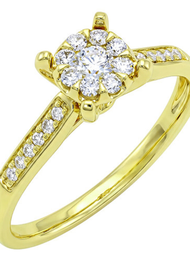 Ring 18kt goud JA4921 0.22Ct