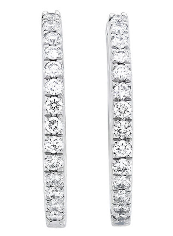 Creolen 18kt goud JA1713 0.21Ct