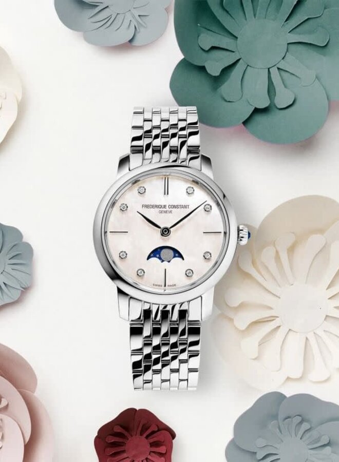 Frédérique Constant FC-206MPWD1S6B Classics Slimline Ladies Moonphase