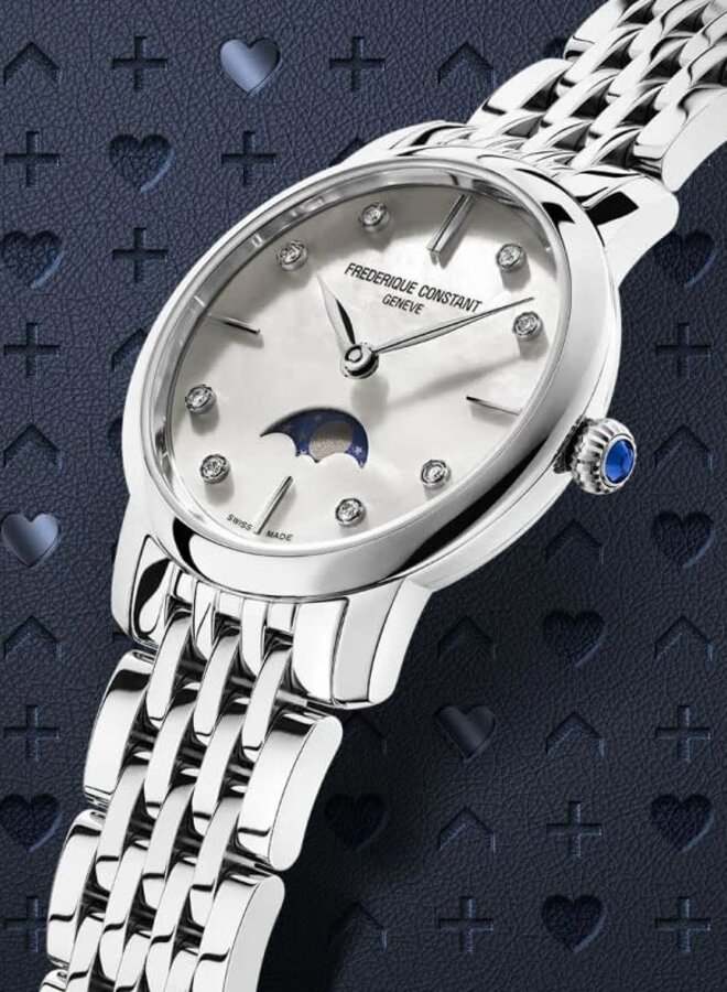 Frédérique Constant FC-206MPWD1S6B Classics Slimline Ladies Moonphase