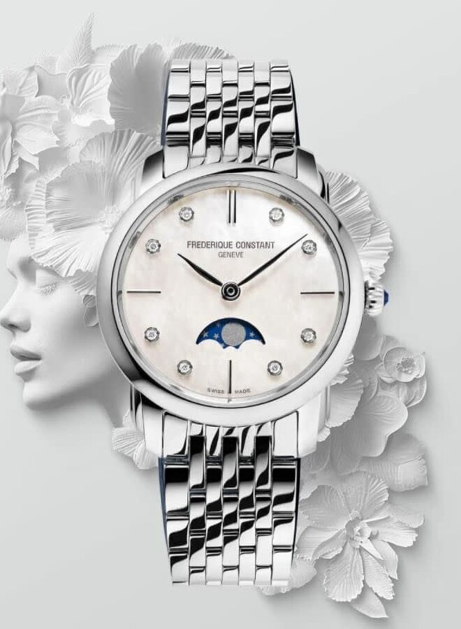 Frédérique Constant FC-206MPWD1S6B Classics Slimline Ladies Moonphase