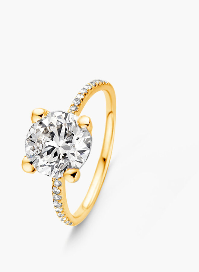Ring 18kt Goud 91AV75/$ Lab grown Diamant 1.56+0.31Ct