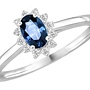 Ring goud 18kt JA6456 Saf 0.65Ct+0.11Ct