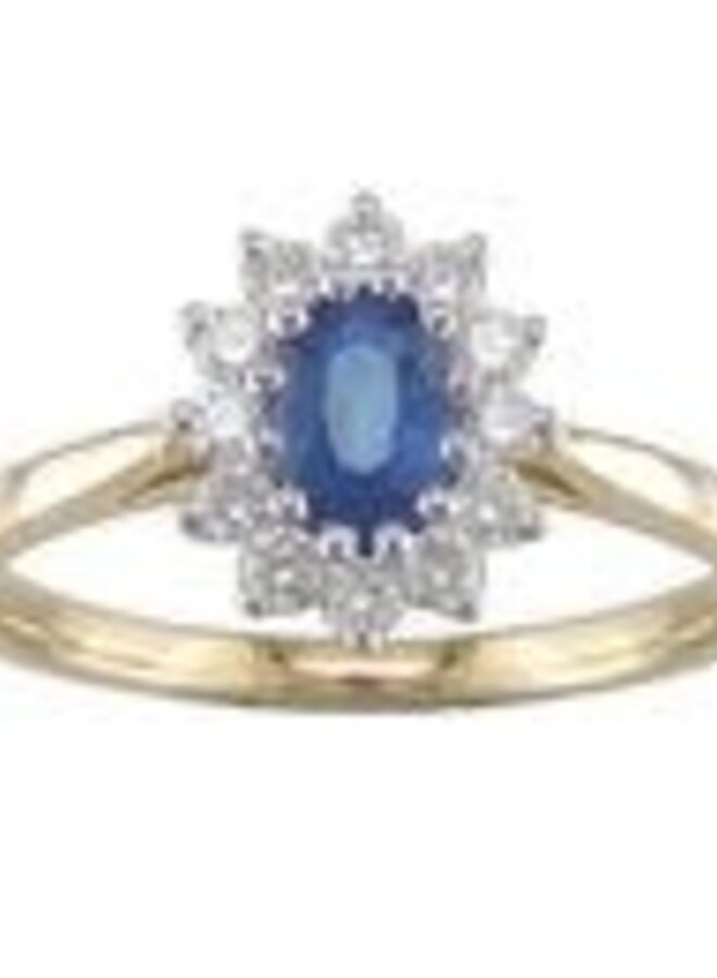 Ring goud 18kt JA3403 Saf 0.71Ct+0.31Ct