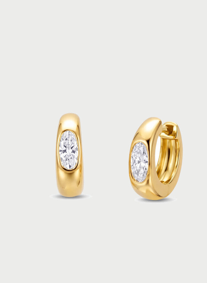 Mérité 14kt Goud MBO001/$ Oorstekers Lab 0.43Ct