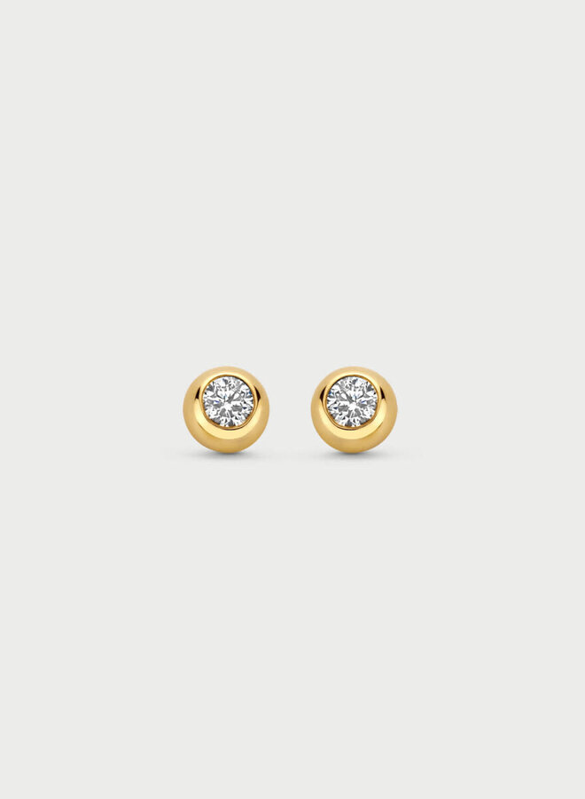 Mérité 14kt Goud MBO003/$ Oorstekers Lab 0.22Ct