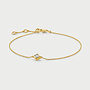 Mérité 14kt Goud MCB010/$ Armband Lab 0.17Ct