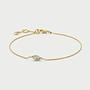 Mérité 14kt Goud MCB015/$ Armband Lab 0.17Ct