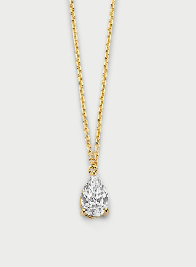 Mérité 14kt Goud MCC007/$ Collier Lab 0.50Ct