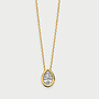 Mérité 14kt Goud MCC023/$ Collier Lab 0.26Ct