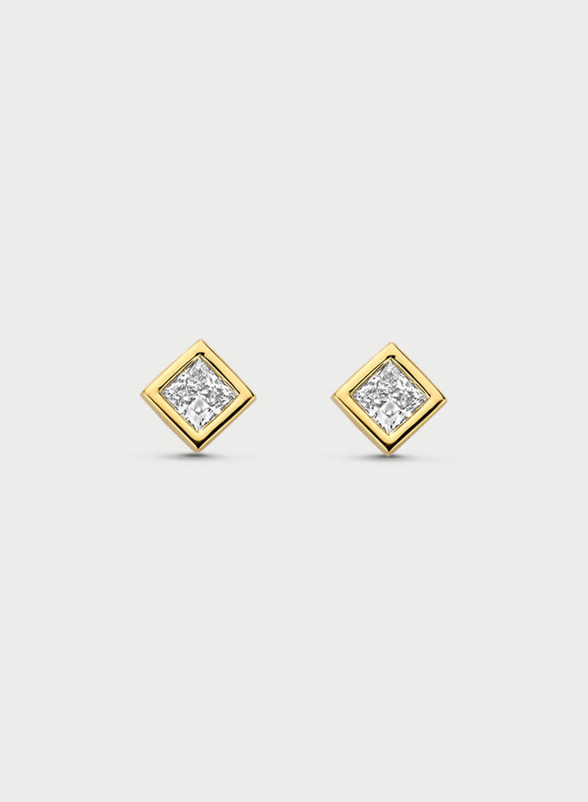Mérité 14kt Goud MCO021/$ Oorstekers Lab 0.20Ct