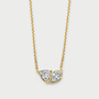 Mérité 14kt Goud MDC001/$ Ketting Lab 0.54Ct