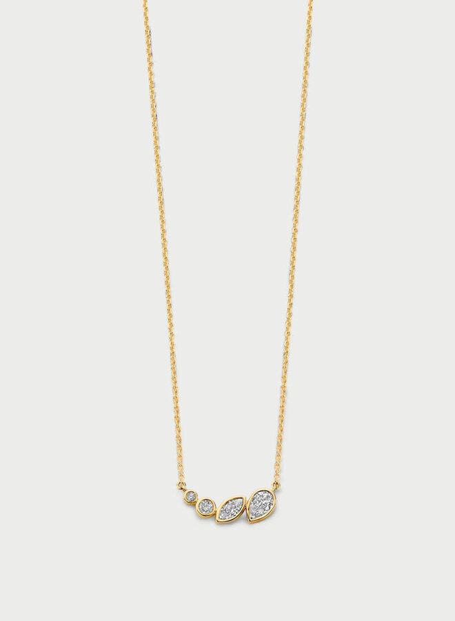 Mérité 14kt Goud MMC003/$ Ketting Lab 0.38Ct
