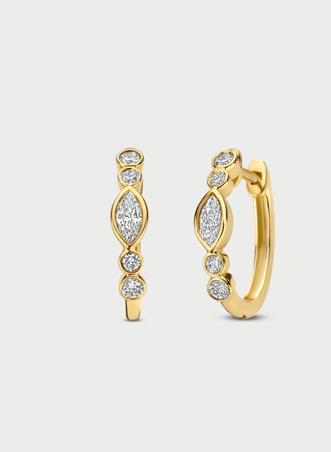 Mérité 14kt Goud MMO004/$ Oorstekers Lab 0.55Ct