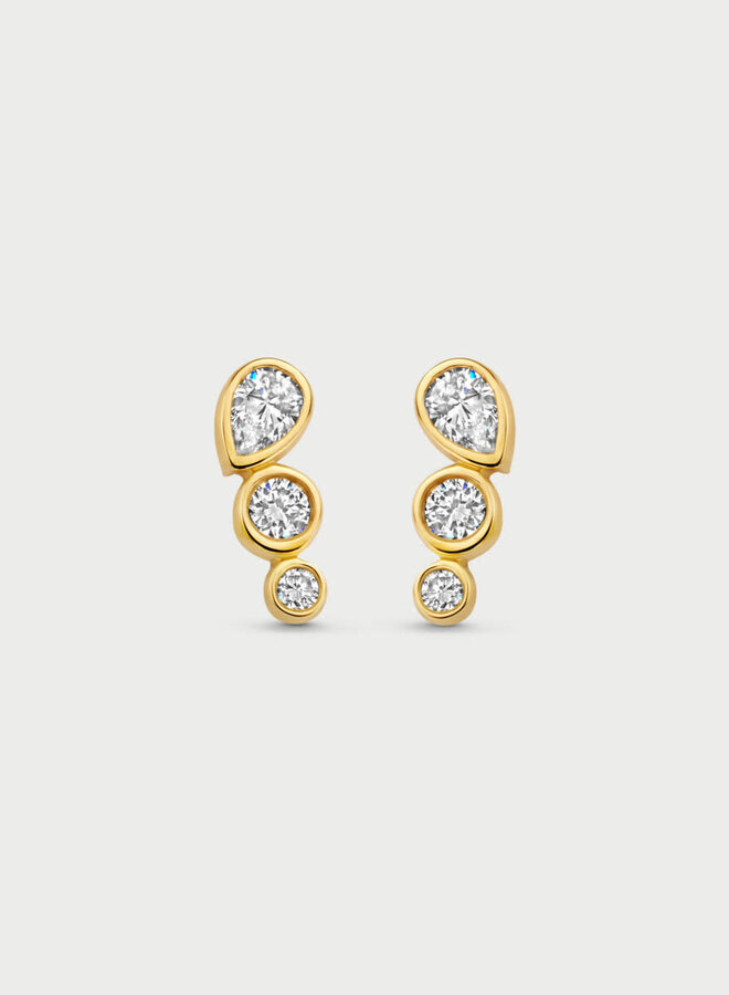 Mérité 14kt Goud MMO005/$ Oorstekers Lab 0.31Ct