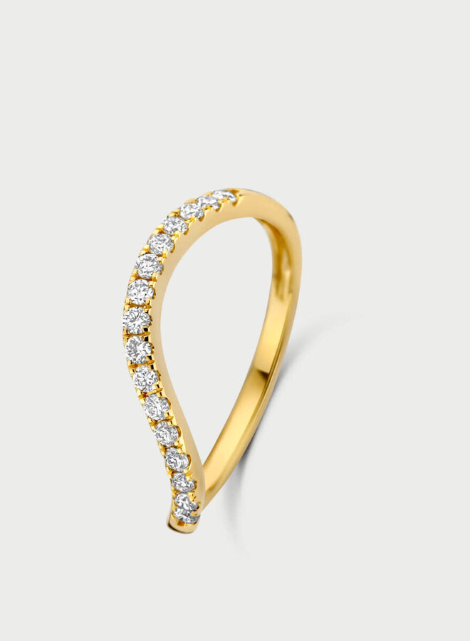 Mérité 14kt Goud MWR003/$ Ring Lab 0.23Ct