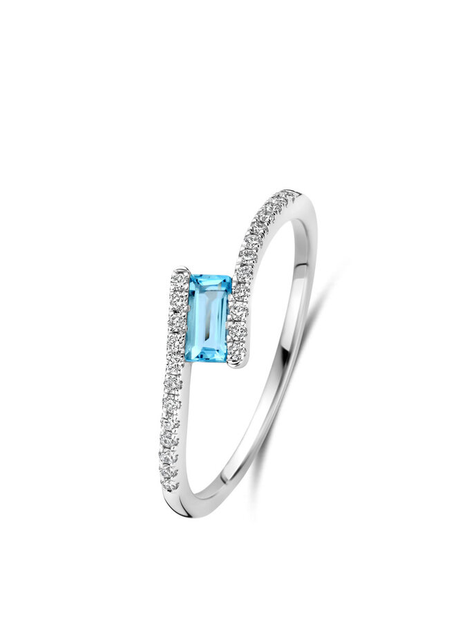 Ring  goud 18kt 071114/TT 0.12Ct+Top0.22Ct