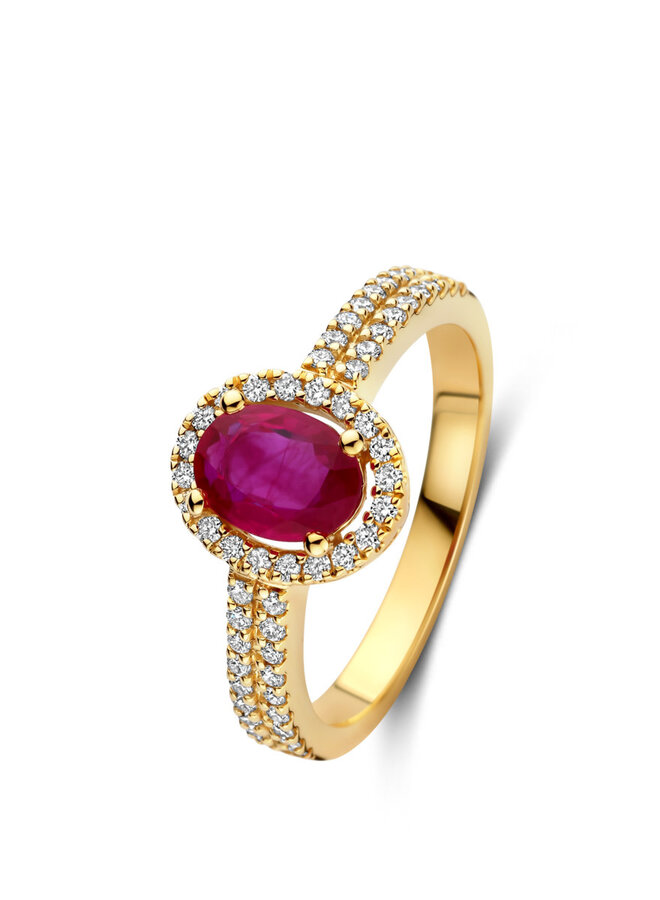Ring  goud 18kt 071237/RA 0.33Ct+Rob 0.82Ct