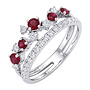 Ring Goud 18kt RG6317RB  0.34Ct+Rob0.43Ct