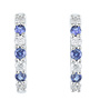 Creolen Goud 18kt E10523SA  0.25Ct+Saf0.27Ct