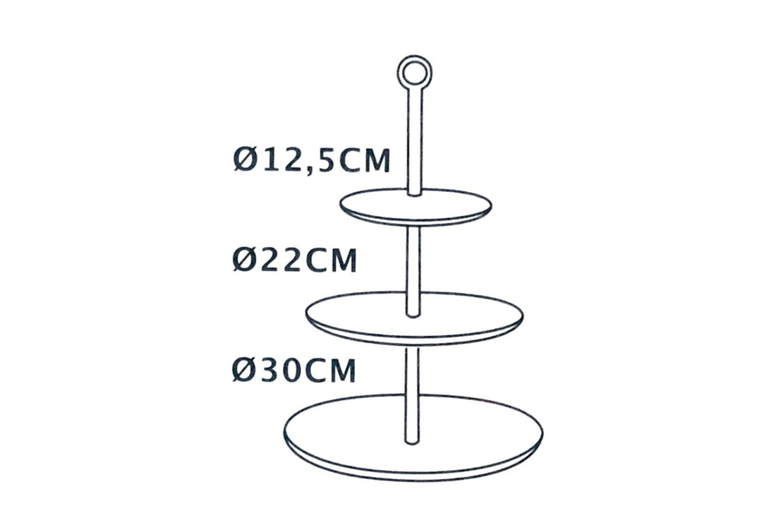 Etagere 3 Laags - Leisteen