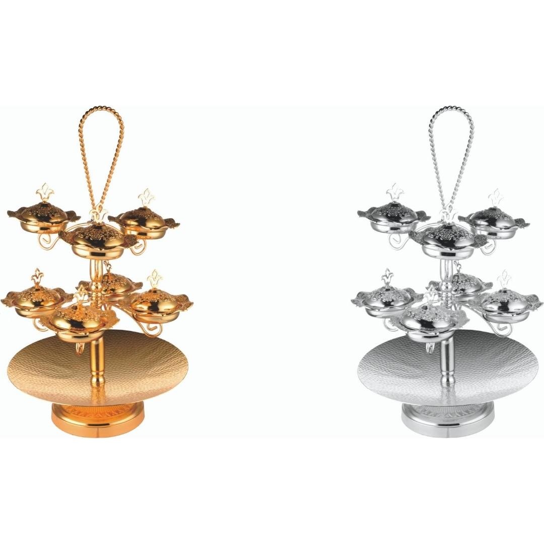 Luxe 7-stage snack stand - Golden