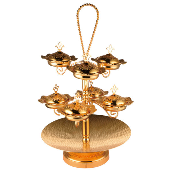 Luxe 7-stage snack stand - Golden