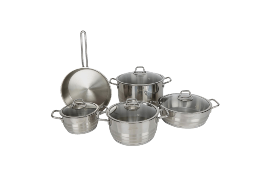 Pannenset set van 5