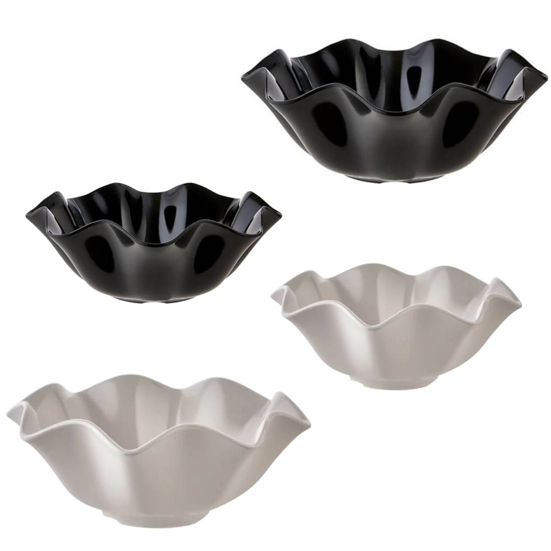 Zwart melamine fruitschaal
