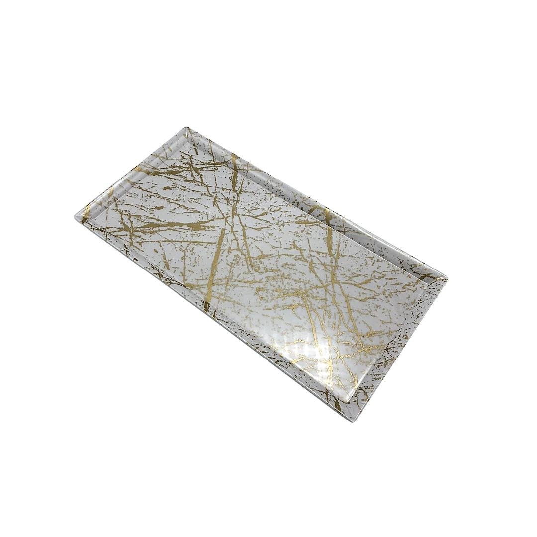 Presentatie Dienblad Goud Marmeren Melamine