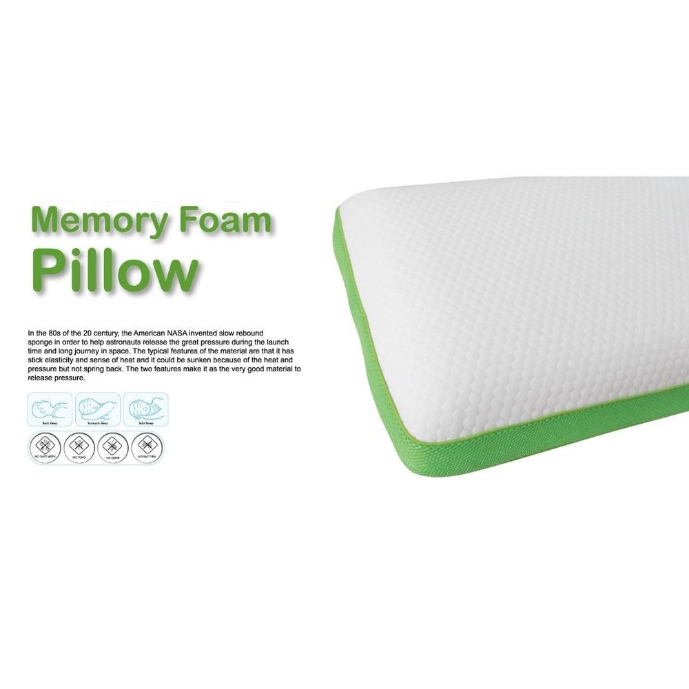 memory foam pillow back sleeper