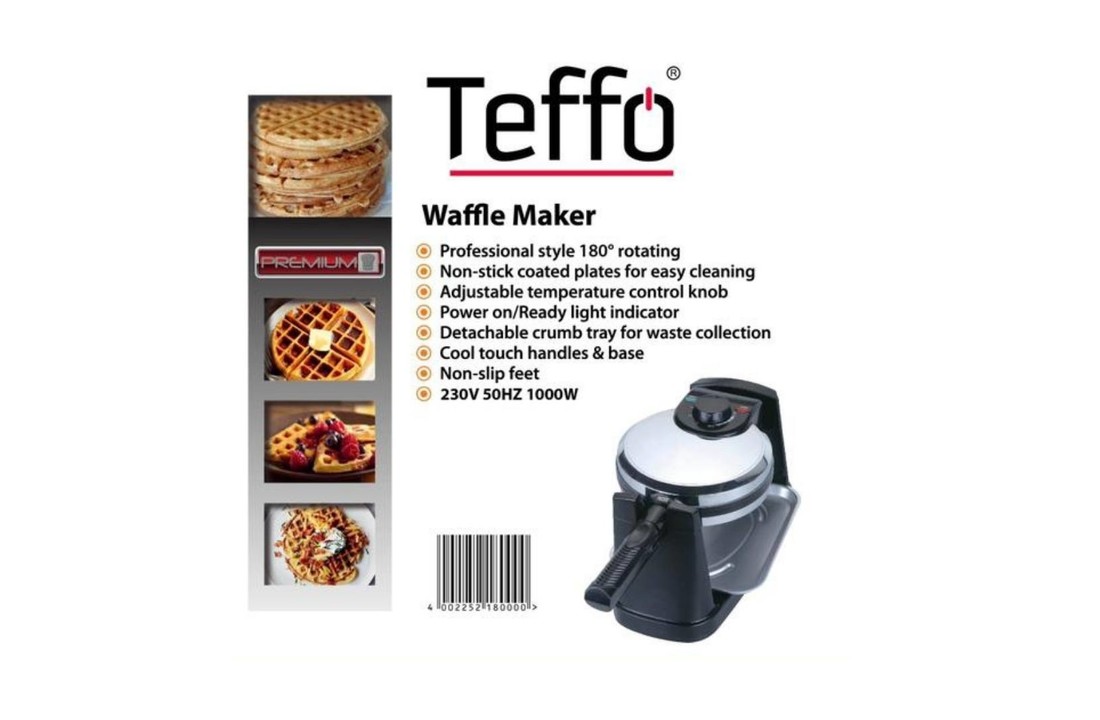 Wafelijzer - 180° Roterend I Teffo