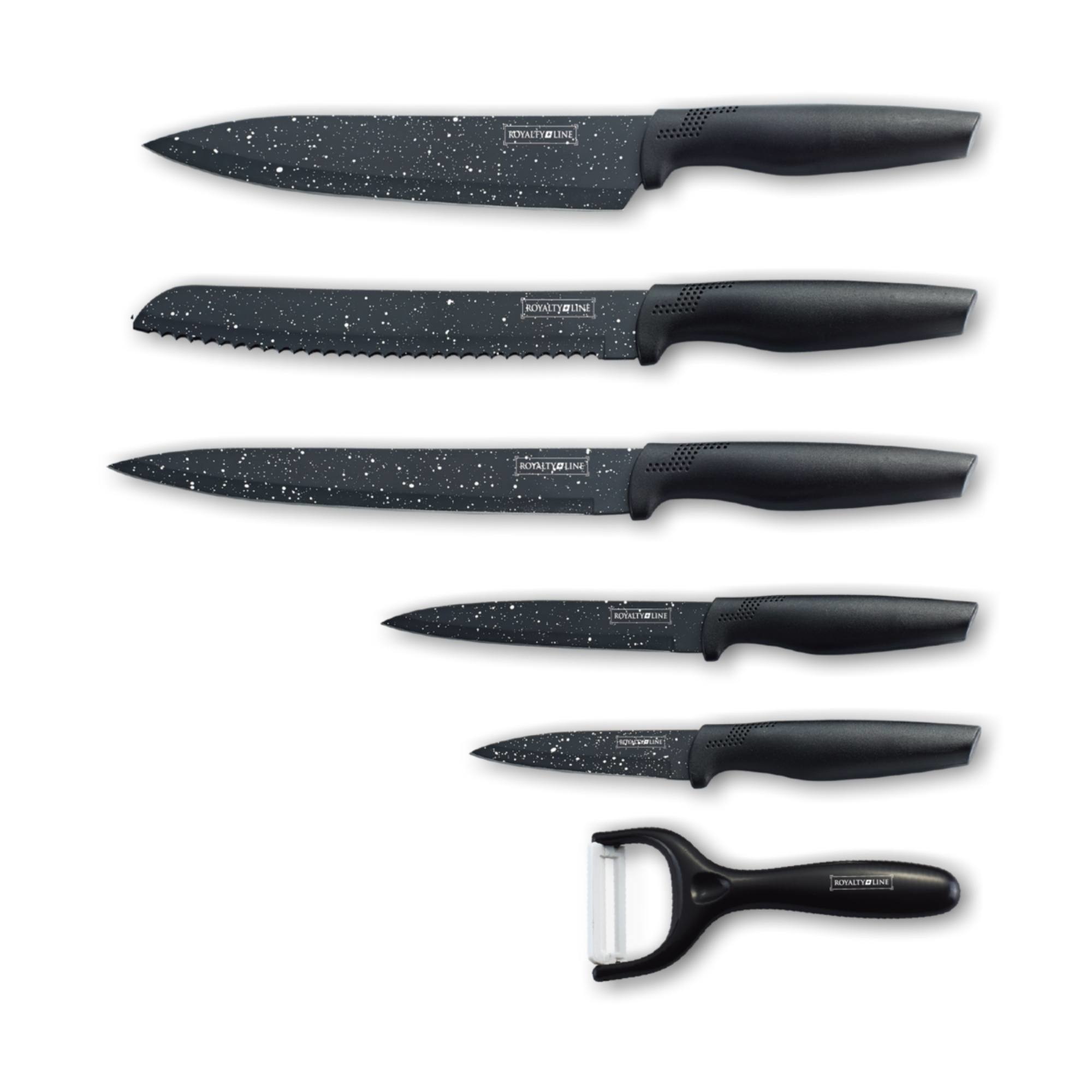5 Pcs Couteaux - Revêtement de marbre