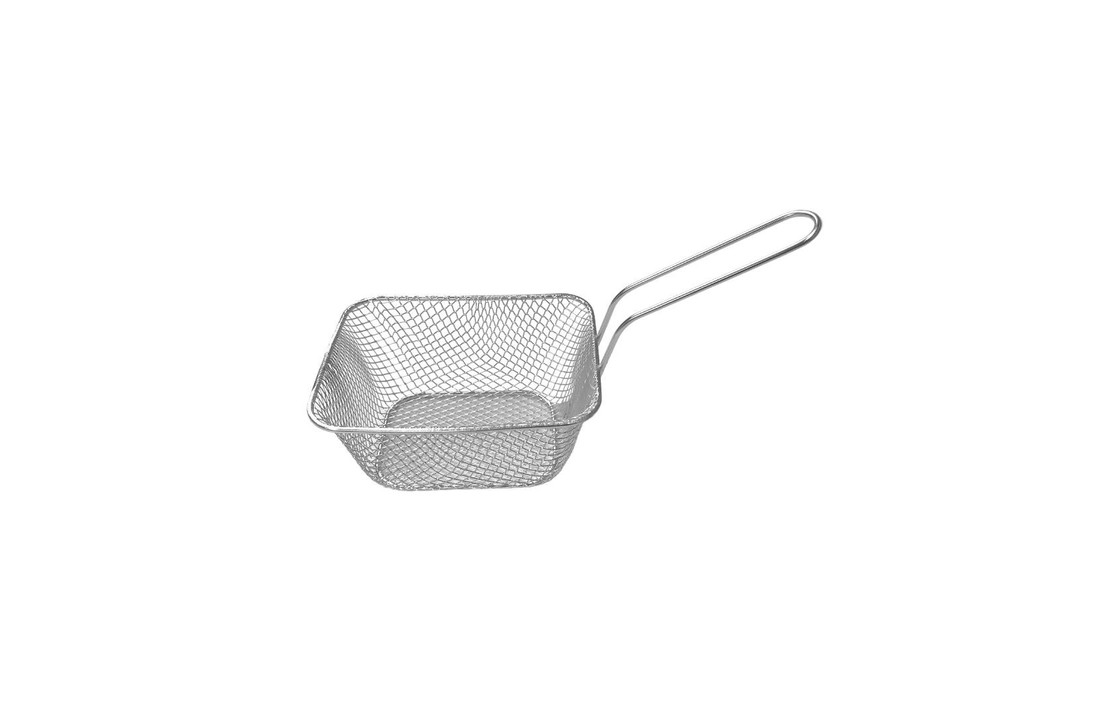 Mini Mandje met greep - RVS - Zilver of goud