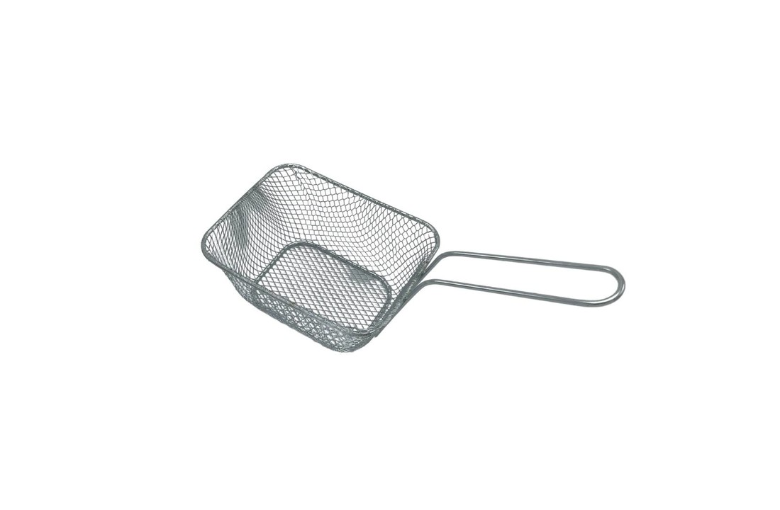 Mini Mandje met greep - RVS - Zilver of goud