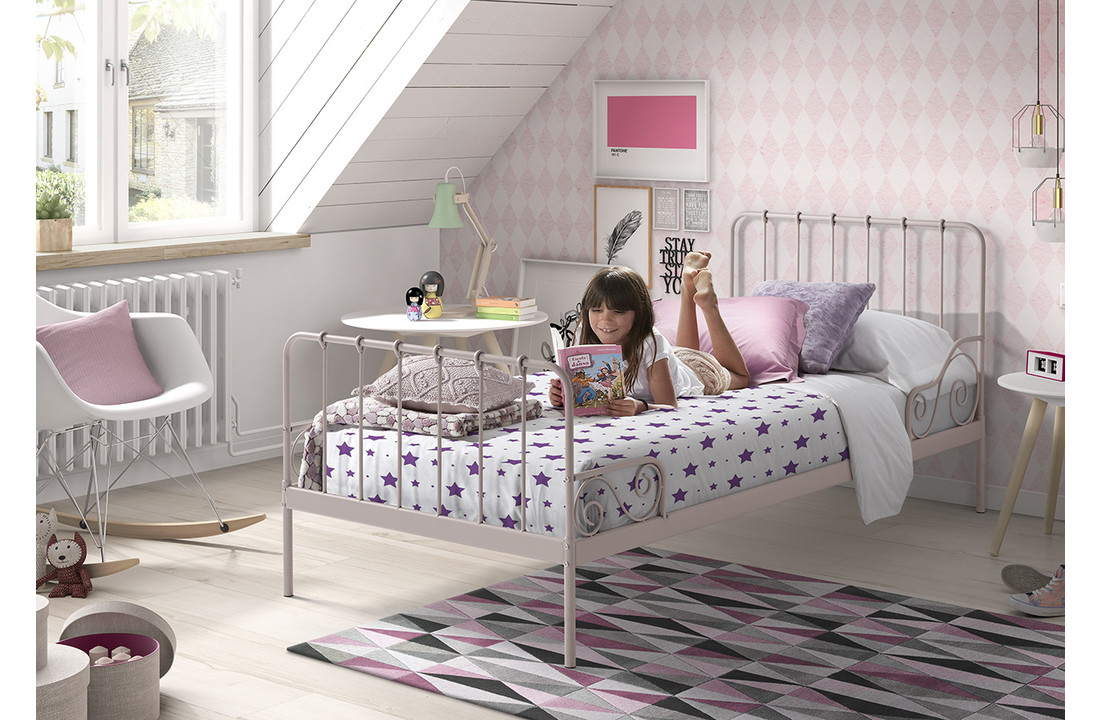 Metal Bed Pink Alice Kadizi