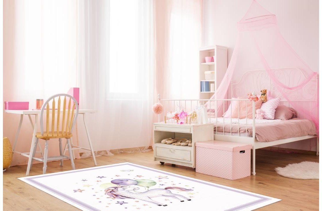 Tapijt - Rechthoekige 130x190 cm | KIDS UNICORN