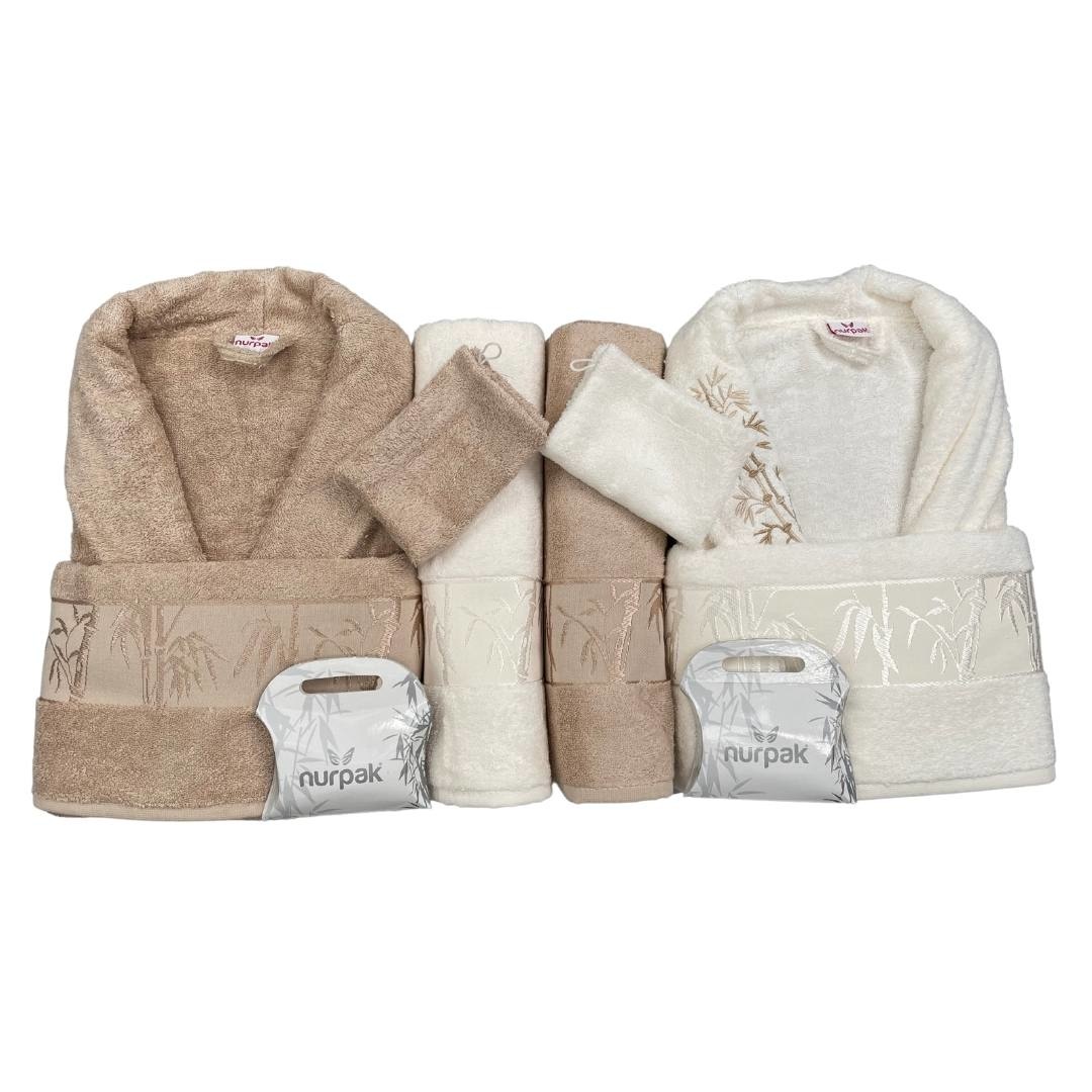 Ensemble de Peignoir Familial Bambou 10 pièces