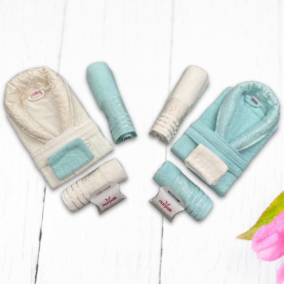 Ensemble de Peignoir Familial Deren 10 pièces