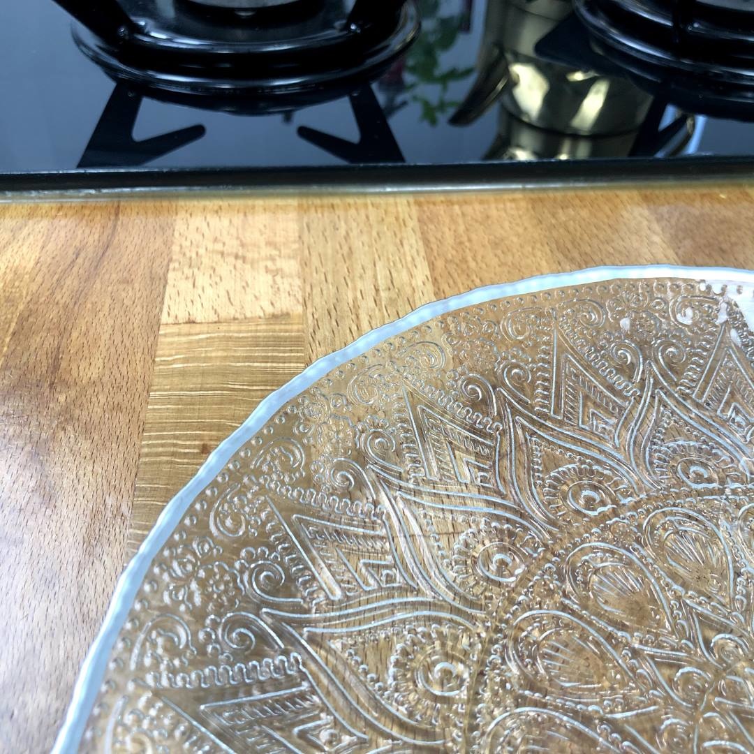 Indore Plate Set van 6 Zilver
