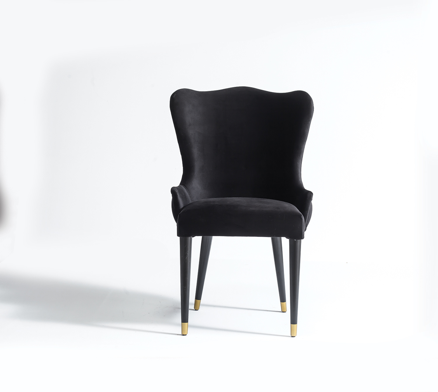 Dining Chair Welt Black Wooden Legs Kadizi Dining Chair Welt Black Wooden Legs, Black Wooden Dining Chairs With Arms