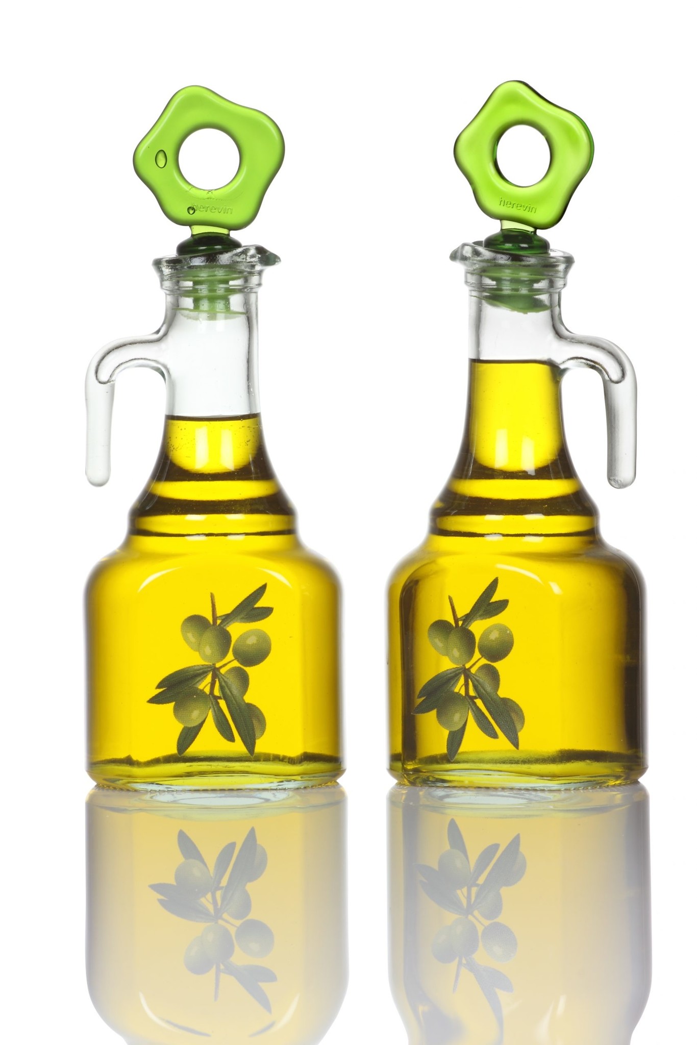 Fles olie en azijn